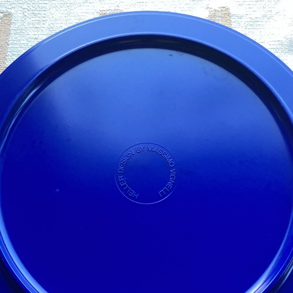 HELLER Design by Massimo Vignelli - Melamine Dinner Plates, Stackable Set of 3 - Picture 3 of 11